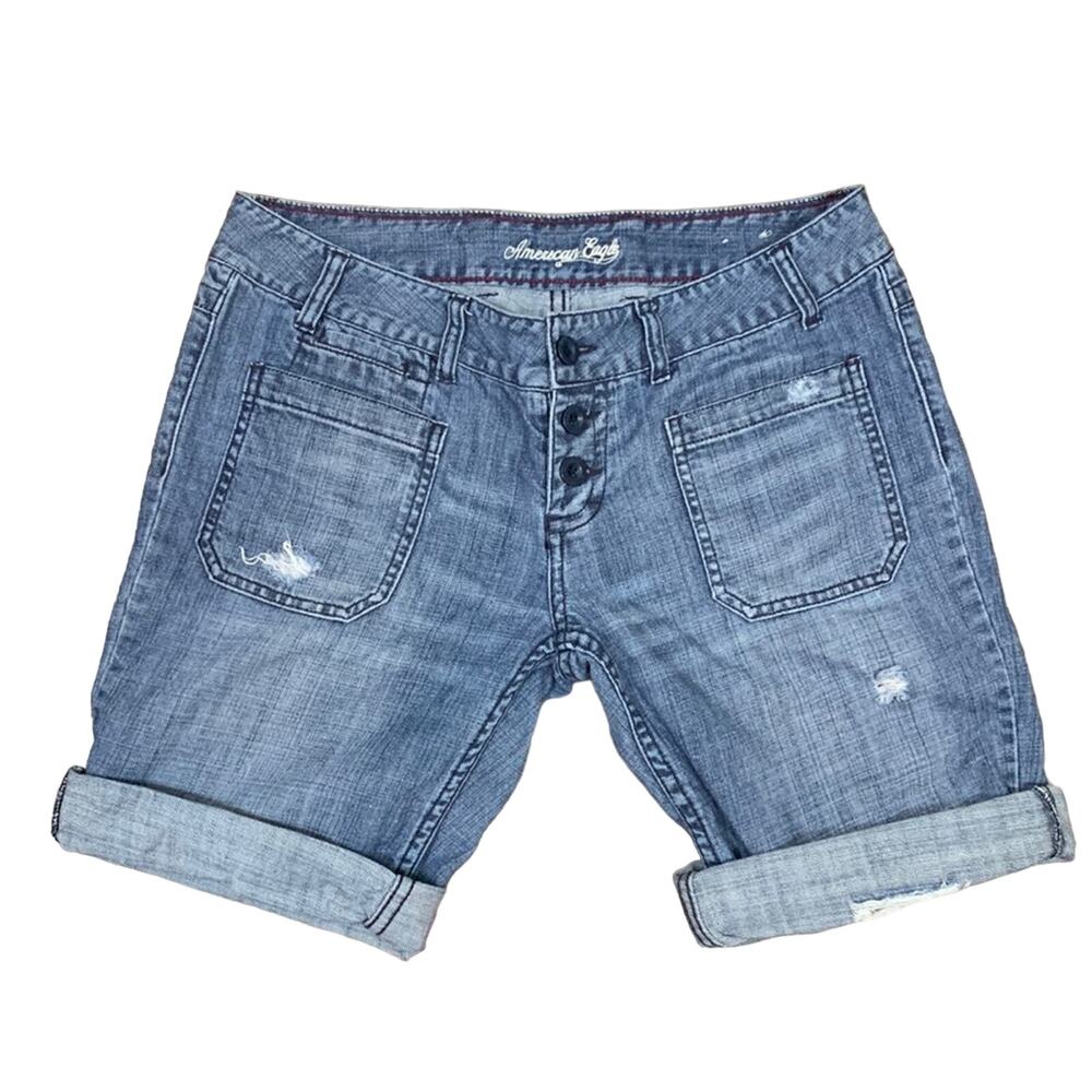 Vintage American Eagle Hipster Bermuda Cutoff Jeans Shorts